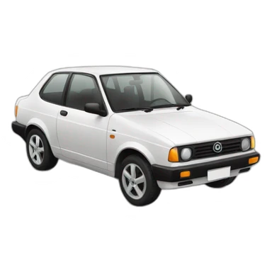 Car with a albanian flag sticker