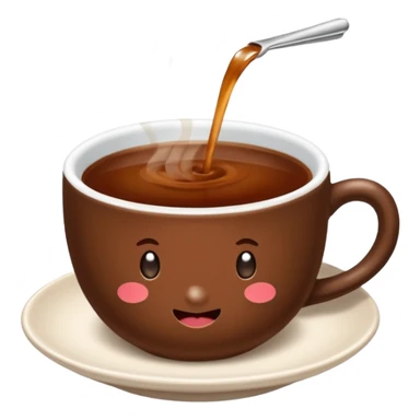 secawan tea o panas tanpa muka sticker