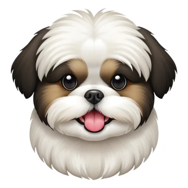 Shin tzu with tongue out sticker