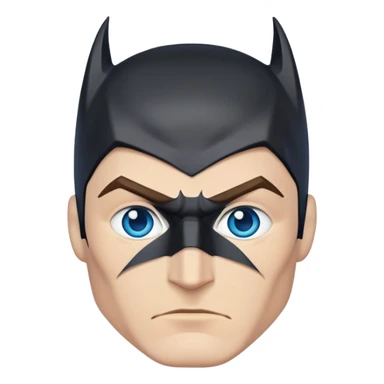Batman Caucasian blue eyes  sticker