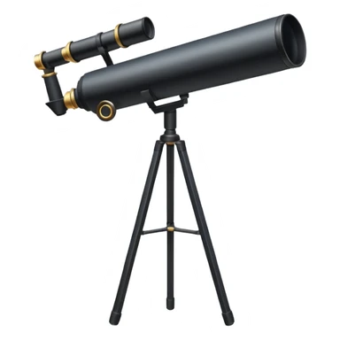 A telescope aimed 90 degrees sticker