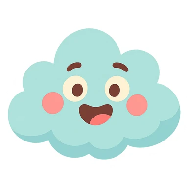 happy cloud sticker