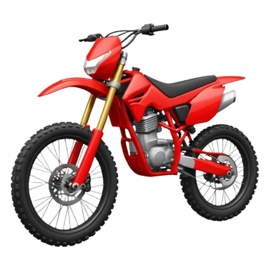 red enduro bike sticker