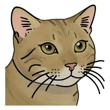 Tabby cat  sticker