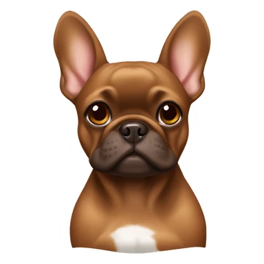 Brown Frenchie  sticker