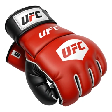 Black and white UFC mma Glove sticker