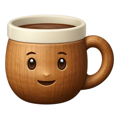 cup in a shape of nut sticker