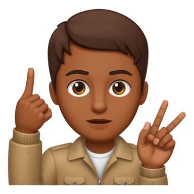 Me sticking up the middle finger brownskin sticker