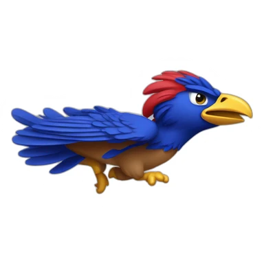 kansas jayhawk flying mascot sticker
