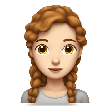 White girl with frekles Brown hair sleeping peacfully  sticker