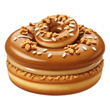 Mini doughnuts with biscoff crumble on top  sticker