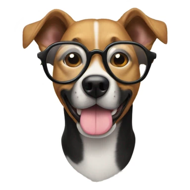 perro con lentes de sol sticker