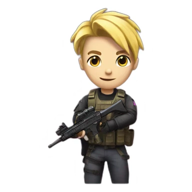 gay counter strike with pink gun sticker