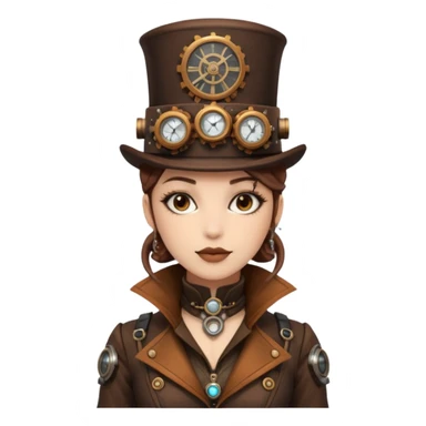 Female Realistic Steampunk Style outfit sticker