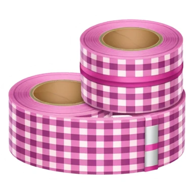 Waho tape pink gingham sticker