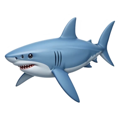 Shark hype blue sticker