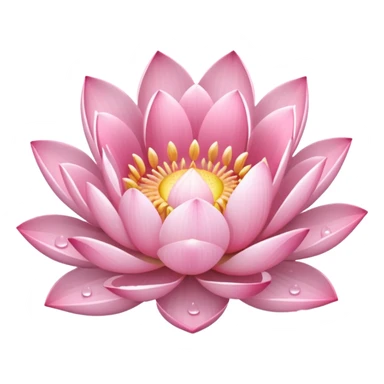 pastel pink lotus sticker