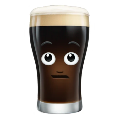 Half drank pint of guiness  sticker