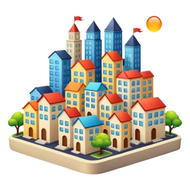 city and home sticker