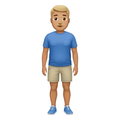 Naked man full body dad bod sticker