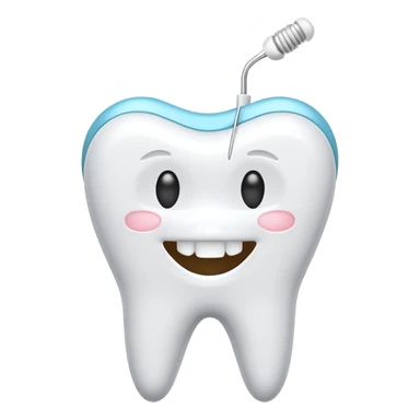 dental floss pick sticker