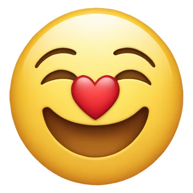 Smiling face with heart  sticker