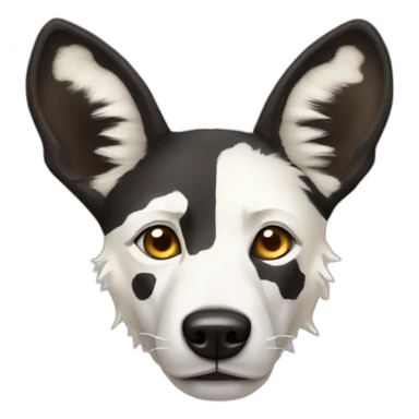 Albino wild African dog  sticker