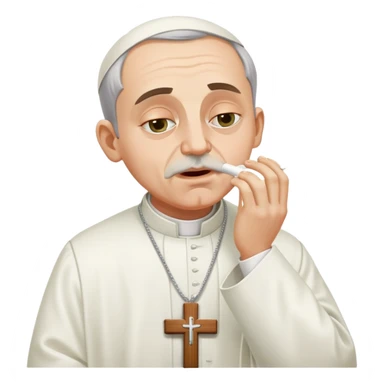 Catholic priest doing cocaine  sticker