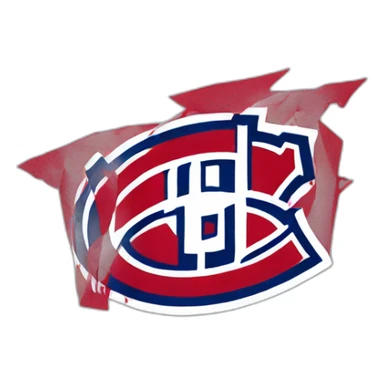 Montreal canadiens team logo sticker