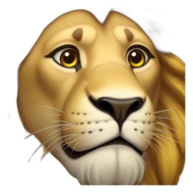 King lion sticker