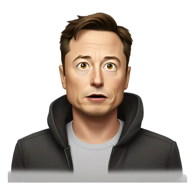 Elon Musk confused sticker