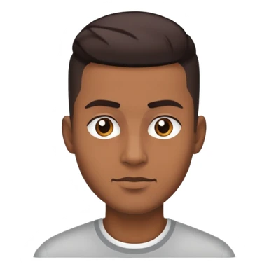 Homem moreno de cabelo raspado na lateral  sticker