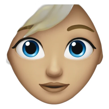 Blond yeux bleu  sticker