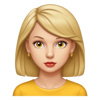 taylor swift , yellow Simpson style sticker