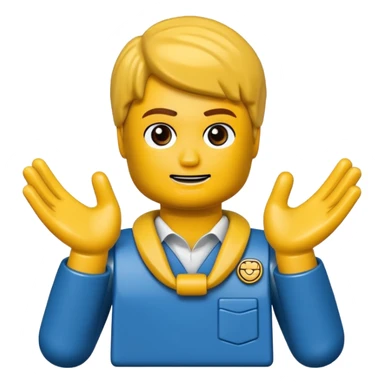 the hands need to be around the neck, hands like a lego person sticker