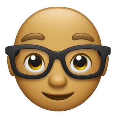 Straight face pulling down sunglasses sticker