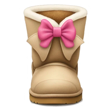 Uggs with a bow on them sticker