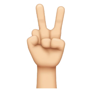 a hand that shows rock'n'roll sign sticker