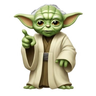 Master Yoda giving a thumbs up sticker