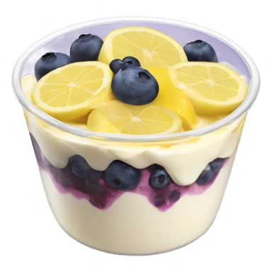 Lemon blueberry yogurt parfait  sticker