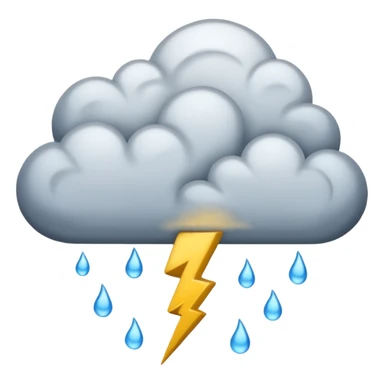 Gewitter mit Blitze sticker