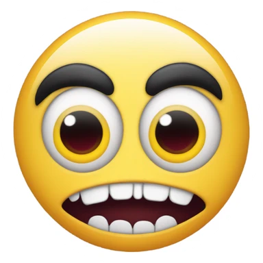 Taking mask of a cute face off, revealing evil emoji sticker