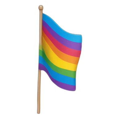 Un drapeau LGBT qui brûle  sticker