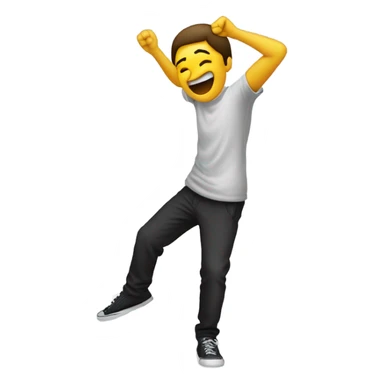 Person dabbing sticker