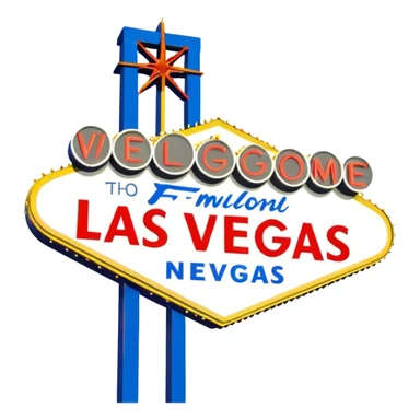 LAS VEGAS SIGN sticker