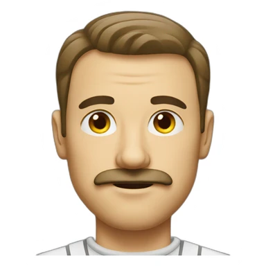 German man with short mustache sticker