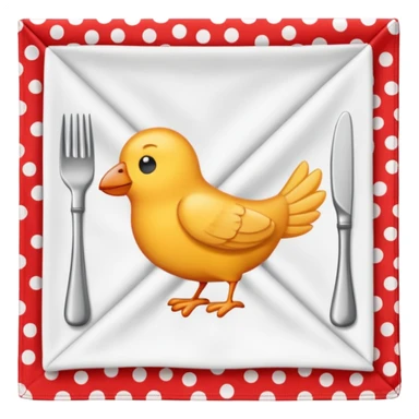 flapped patterned napkin sticker