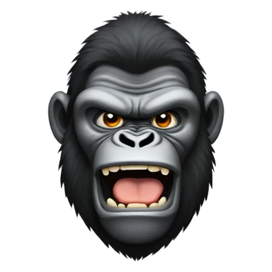 angry gorilla sticker