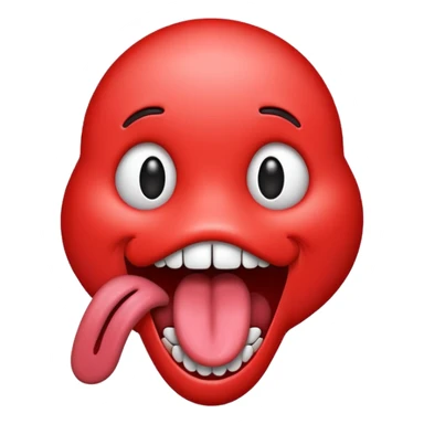 Emoji shaking it’s tounge  sticker