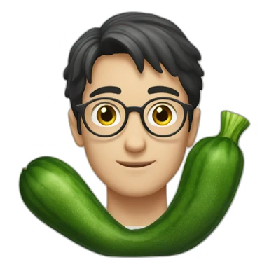 Garry Potter with cucumber sticker